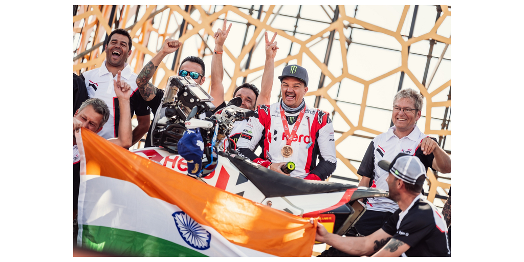 L'équipe indienne de Hero MotoSports remporte la deuxième place au Rallye Dakar 2024