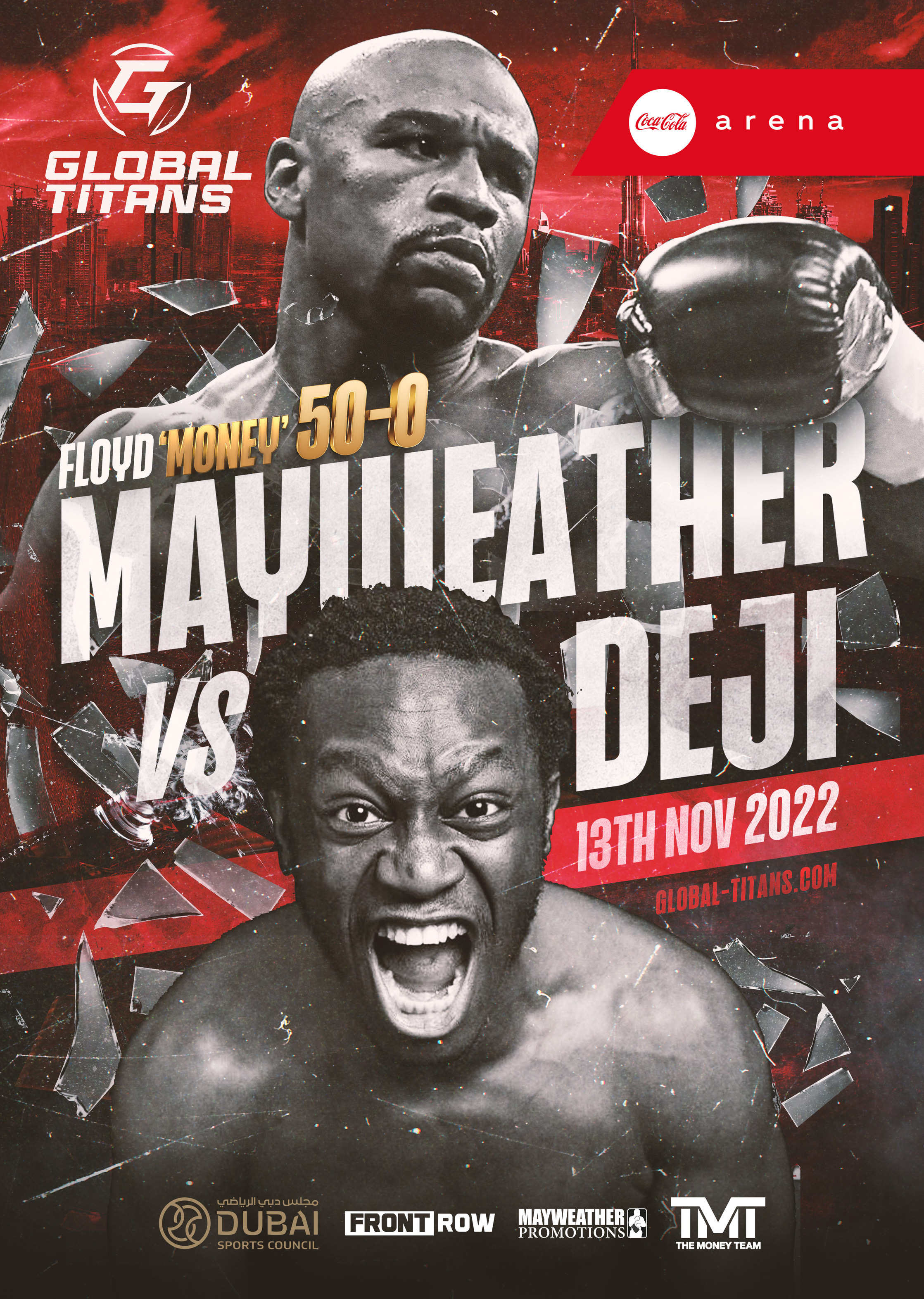 Floyd Mayweather contre Deji en tête d'affiche de Global Titans Fight Night à Dubaï
